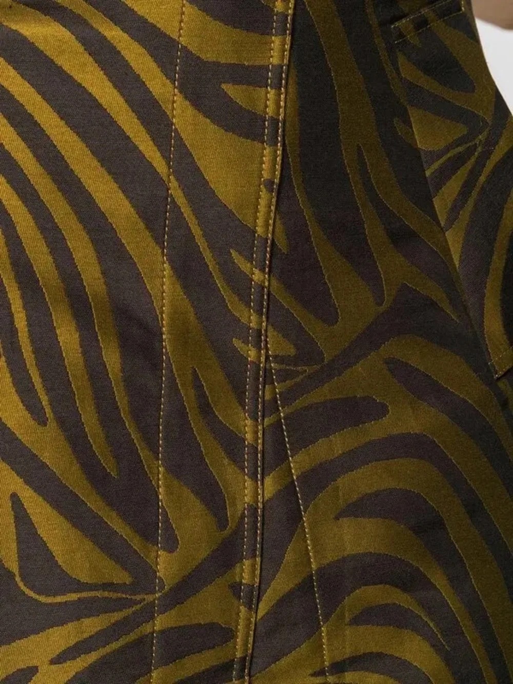 3.1 Phillip Lim Brown and Black Zebra-Print Skirt - Picture 5 of 10